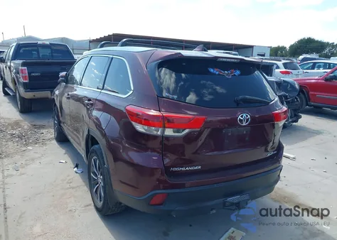 2018 Toyota Highlander Xle from USA, damaged, VIN 5TDJZRFH6JS844814